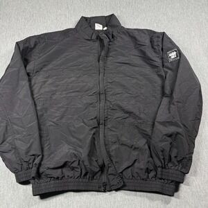 Undefeated Jacket Mens 2XL Black Nylon Full Zip Track Windbreaker Streetwear